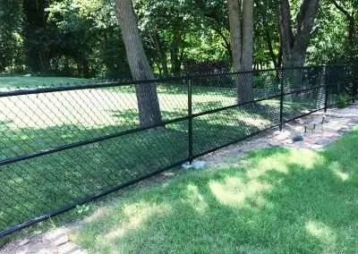 Chain Link Black Fence