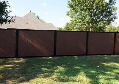 FenceTrac Metal Frame Wooden Fence