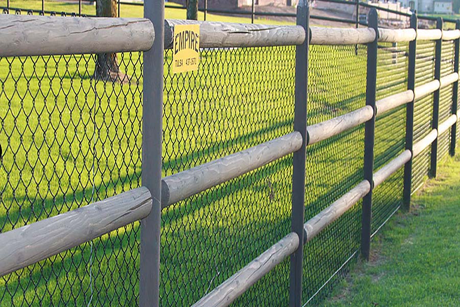 Round Ranch Rail Fence Design, Round Fence Rails