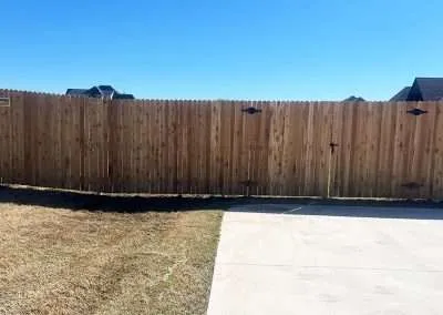 Wood Fence Small Slope