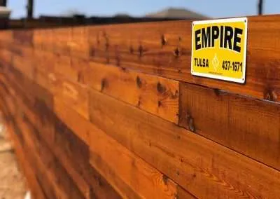 HOA Horizontal Wood Perimeter Fence