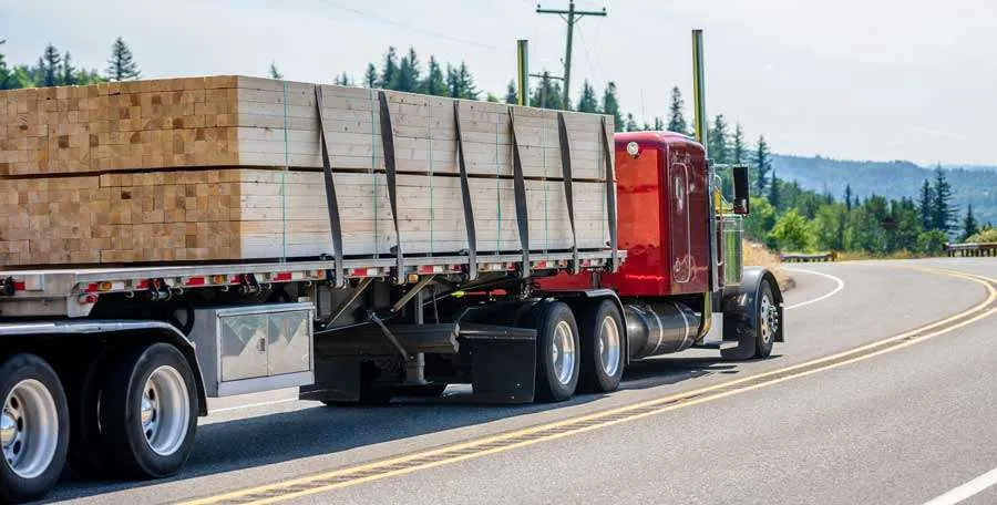 Truck Hauling Wood