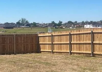 6 ft Cedar Dog Ear Privacy Fence with Walk Gate on S Joplin Pl in Bixby, OK