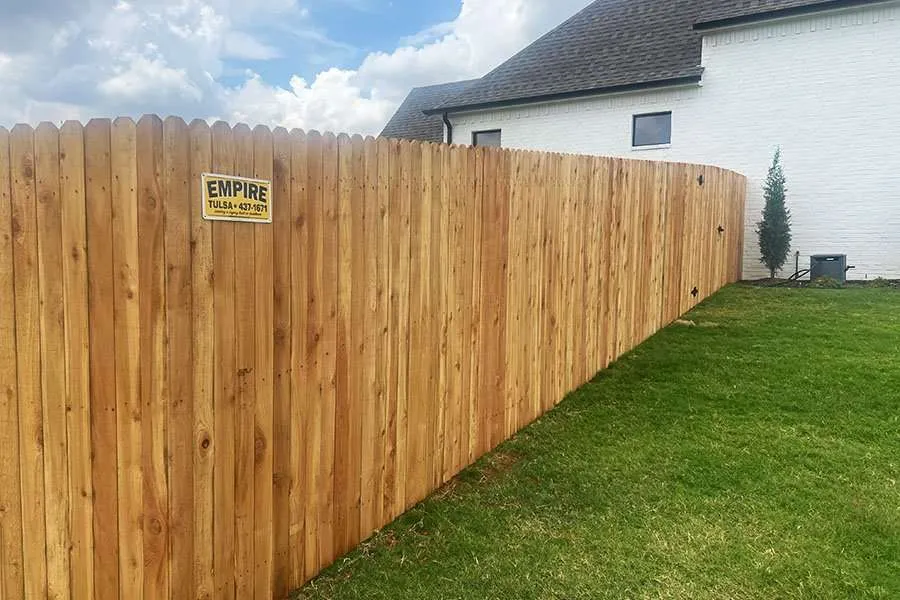 Privacy Fence 6′ Cedar Dog Ear on Steel Posts at Jenks, OK Privacy Fence 6' Cedar Dog Ear on Steel Posts at Jenks, OK