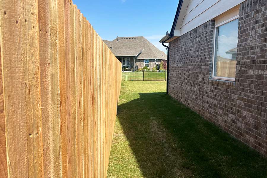 Dog Ear Wood Vertical Privacy Fence