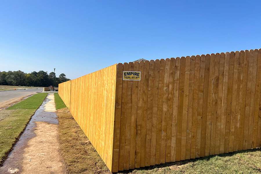 Dog Ear Wood Vertical Privacy Fence