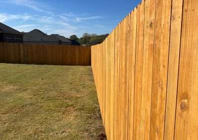 Dog Ear Wood Vertical Privacy Fence