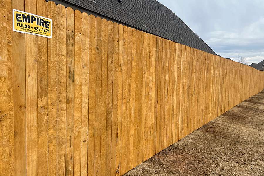 Dog Ear Wood Vertical Privacy Fence Dog Ear Wood Vertical Privacy Fence