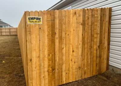 Dog Ear Wood Vertical Privacy Fence
