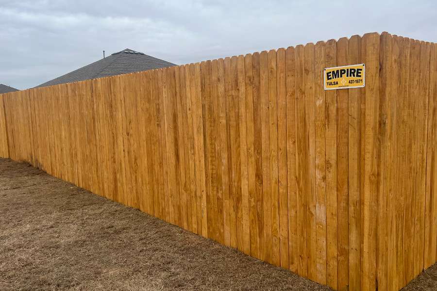 Dog Ear Wood Vertical Privacy Fence