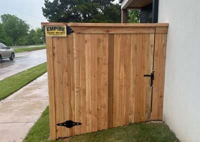 Cap And Trim Wood Privacy Fence Gate