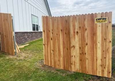 Dog Ear Wood Vertical Privacy Fence