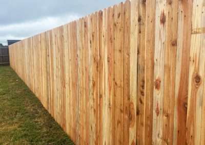 Dog Ear Wood Vertical Privacy Fence