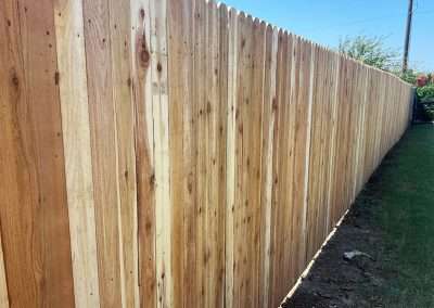 Dog Ear Wood Vertical Privacy Fence