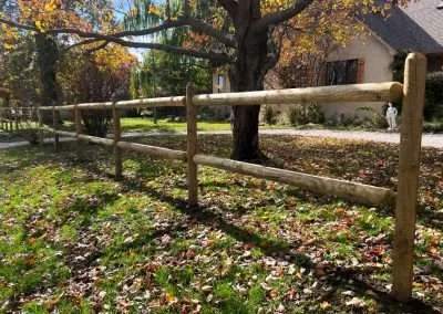 Round (Ranch) Rail Fence Design & Install - Empire Fence - Tulsa, Oklahoma