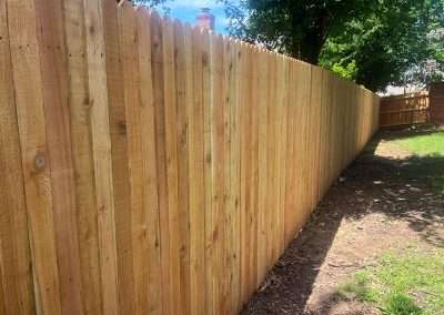 17058993-2 6 ft Dog Ear Wood Vertical Privacy Fence