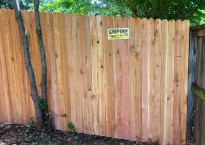 17058993-4 6 ft Dog Ear Wood Vertical Privacy Fence