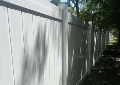 White Vinyl Privacy Fence