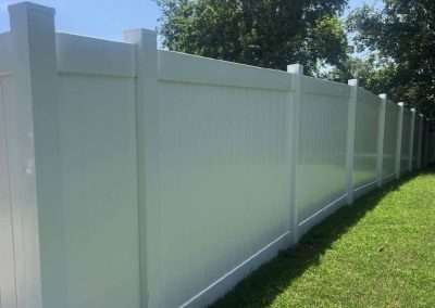 White Vinyl Privacy Fence
